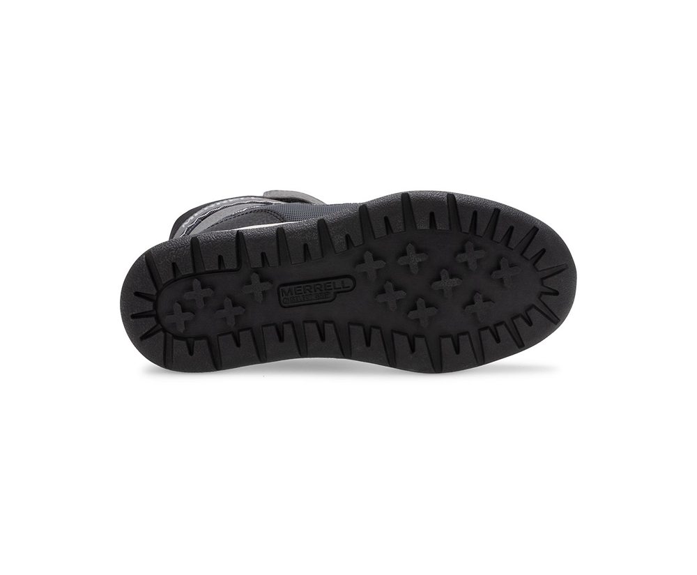 Merrell Boots Black/Grey - Snow Crush 2.0 Waterproof - Kids 03ALDFGQH